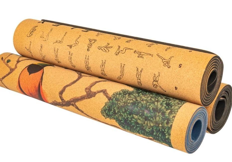 High Density Eco Friendly Yoga Mat Waterproof Natural Cork Yoga Mat