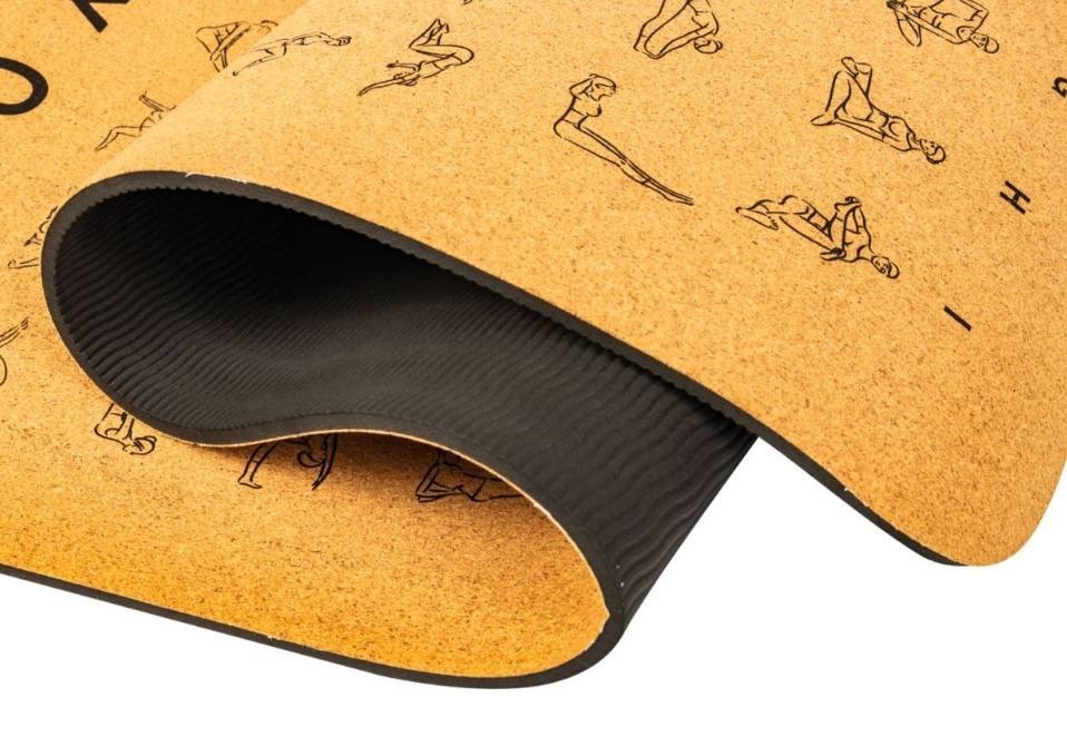 High Density Eco Friendly Yoga Mat Waterproof Natural Cork Yoga Mat