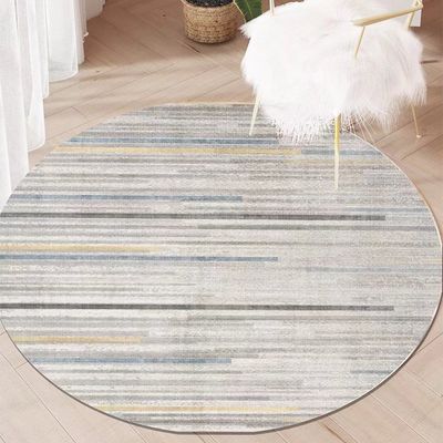 Round Living Room Floor Carpet Polyester/Cotton