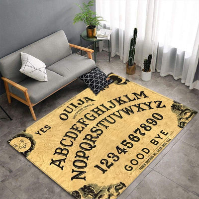 3D floor painting, three-dimensional entrance, long square living room carpet, floor mat, anti slip and water absorbing