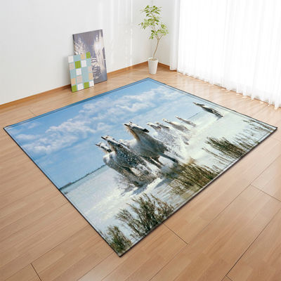 Striped checkered new large carpet supply wholesale feather ins style bedroom floor mats