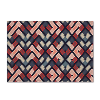 Geometric floor mat, bedroom, restaurant carpet, carpet