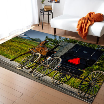 Creative Living Room Floor Carpets Anti Skid Dining Room Floor Mat