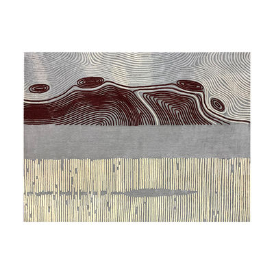 Wool Chinese Style Floor Carpet Rug Irregular Strip For Bedroom Living Room