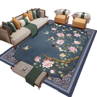 North European Flower Floor Carpet Rug For Home Non Slip