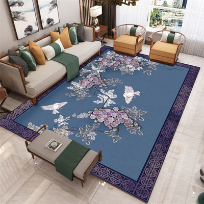 North European Flower Floor Carpet Rug For Home Non Slip