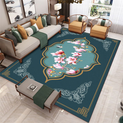 North European Flower Floor Carpet Rug For Home Non Slip