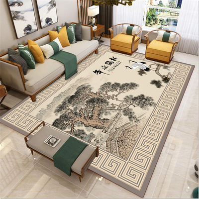 North European Flower Floor Carpet Rug For Home Non Slip
