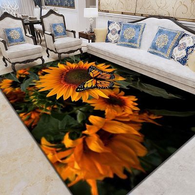 فرش های کف اتاق نشیمن با چاپ هندسی فرش مخملی کریستال مستطیلی