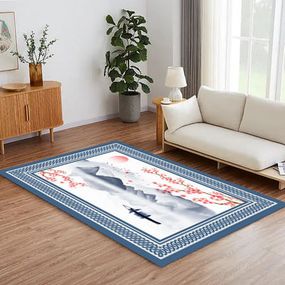 Crystal Velvet Living Room Carpets New Style Chinese Dining Room Floor Mat