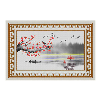 Crystal Velvet Living Room Carpets New Style Chinese Dining Room Floor Mat