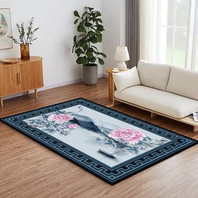 Crystal Velvet Living Room Carpets New Style Chinese Dining Room Floor Mat