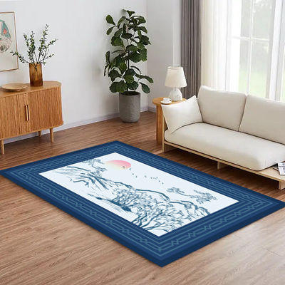Crystal Velvet Living Room Carpets New Style Chinese Dining Room Floor Mat