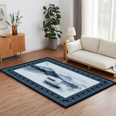 Crystal Velvet Living Room Carpets New Style Chinese Dining Room Floor Mat