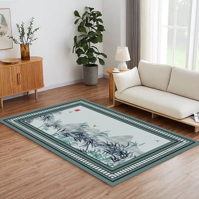 Crystal Velvet Living Room Carpets New Style Chinese Dining Room Floor Mat