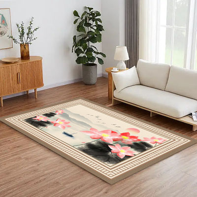 Crystal Velvet Living Room Carpets New Style Chinese Dining Room Floor Mat