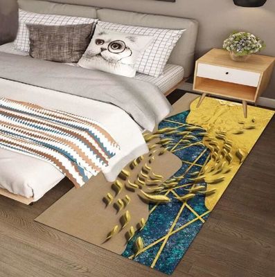 Noble Atmosphere Light Luxury Bedroom Floor Carpets Rectangle Shape