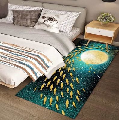 Noble Atmosphere Light Luxury Bedroom Floor Carpets Rectangle Shape