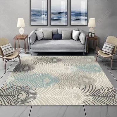 North Simple Style Geometric abstraction Living Room Floor Carpets