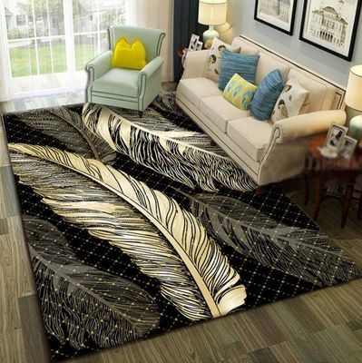 North European Geometric Polyester Fiber Living Room Floor Mat 120*160cm