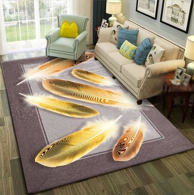 North European Geometric Polyester Fiber Living Room Floor Mat 120*160cm
