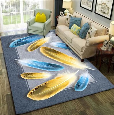 North European Geometric Polyester Fiber Living Room Floor Mat 120*160cm