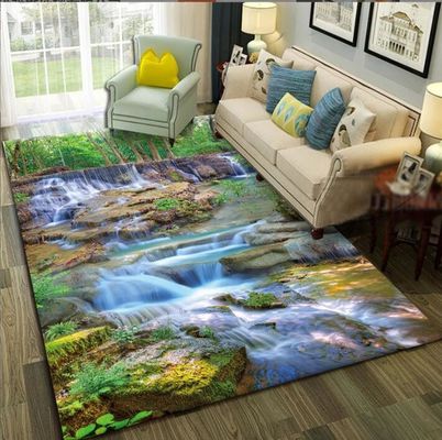 3D Printing Sea World Blending Crystal Velvet Living Room Floor Carpets 120*160cm