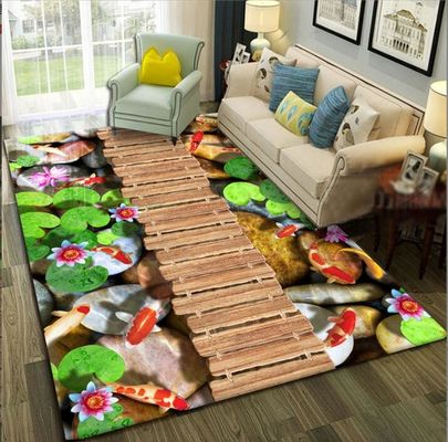 3D Printing Sea World Blending Crystal Velvet Living Room Floor Carpets 120*160cm