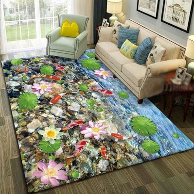 3D Printing Sea World Blending Crystal Velvet Living Room Floor Carpets 120*160cm