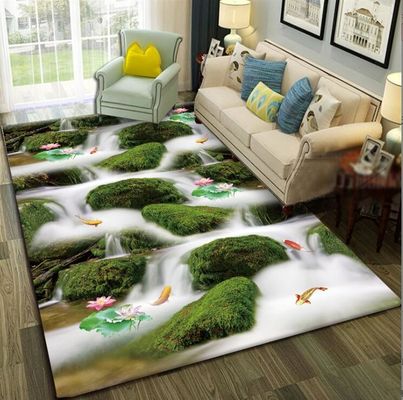 3D Printing Sea World Blending Crystal Velvet Living Room Floor Carpets 120*160cm