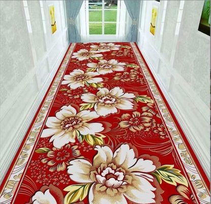 Coil Crystal Velvet Custom Commercial Floor Mat For Entrance Corridor Stairway Hotel