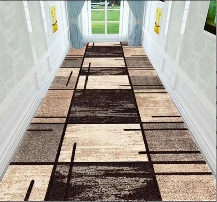 Coil Crystal Velvet Custom Commercial Floor Mat For Entrance Corridor Stairway Hotel