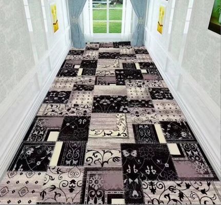 Coil Crystal Velvet Custom Commercial Floor Mat For Entrance Corridor Stairway Hotel