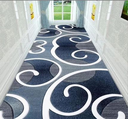 Coil Crystal Velvet Custom Commercial Floor Mat For Entrance Corridor Stairway Hotel