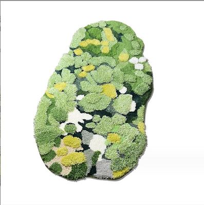 Irregular Polyacrylonitrile Fiber Bedroom Floor Carpet Minuta Pattern European Special Style