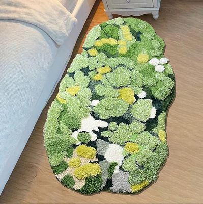 Irregular Polyacrylonitrile Fiber Bedroom Floor Carpet Minuta Pattern European Special Style