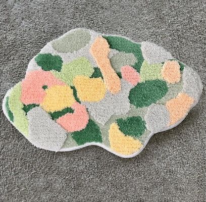 Flocking Round Bedroom Floor Carpet European Special Style 100*100cm