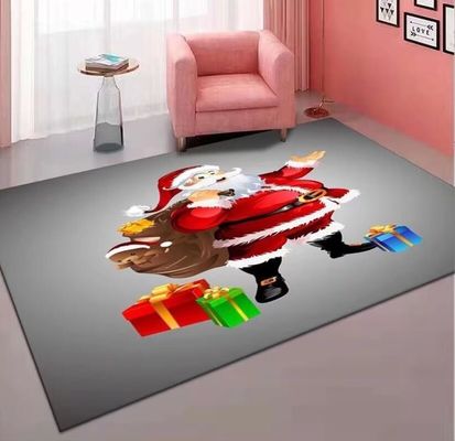 Father Christmas Crystal Velvet Sofa Bedroom And Living Room Floor Carpets 140*200cm