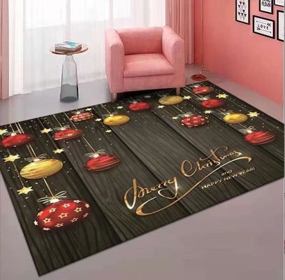 Father Christmas Crystal Velvet Sofa Bedroom And Living Room Floor Carpets 140*200cm
