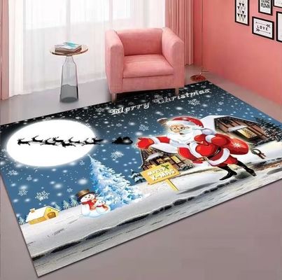 Father Christmas Crystal Velvet Sofa Bedroom And Living Room Floor Carpets 140*200cm