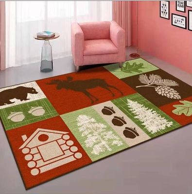 Father Christmas Crystal Velvet Sofa Bedroom And Living Room Floor Carpets 140*200cm