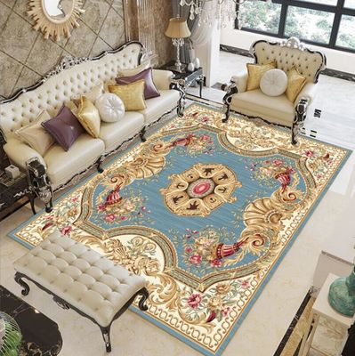 Retro Style European Polyester Fiber Living Room Floor Carpet Special Style