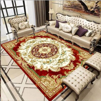 Retro Style European Polyester Fiber Living Room Floor Carpet Special Style
