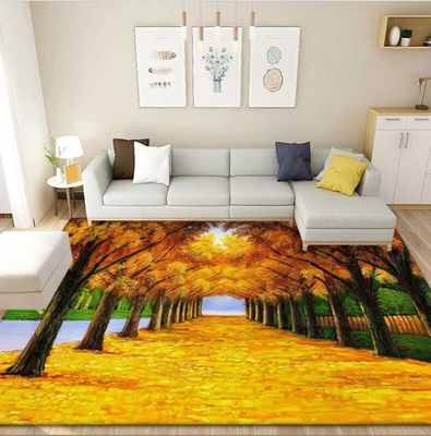 3D Lavender Tulip Pattern Household Bedroom Living Room Floor Carpet Special Style