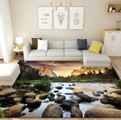3D Lavender Tulip Pattern Household Bedroom Living Room Floor Carpet Special Style