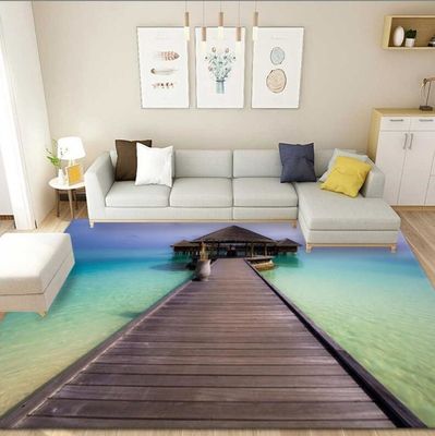3D Lavender Tulip Pattern Household Bedroom Living Room Floor Carpet Special Style