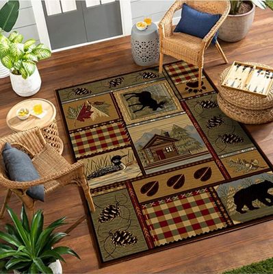 North European Ancient Crystal Velvet Floor Carpets For Sofa Bedroom And Living Room Door