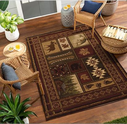 North European Ancient Crystal Velvet Floor Carpets For Sofa Bedroom And Living Room Door