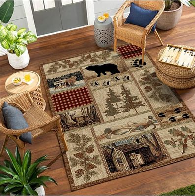 North European Ancient Crystal Velvet Floor Carpets For Sofa Bedroom And Living Room Door