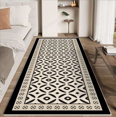 Classic Starry Sky Crystal Velvet Bedroom Floor Carpets Rectangle Shape 80*160cm